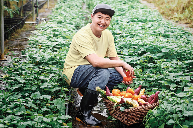 Photo of Fabian Liao, Senior Farm Manager of Quan Fa Organic Farm